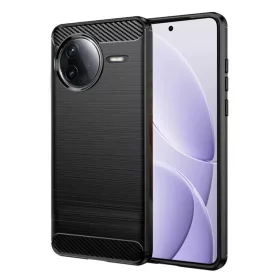 Techsuit - Szénszálas Szilikon - Xiaomi Poco F7 Ultra - Fekete tok-5949419276246 1 kép