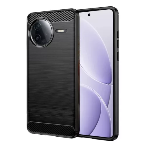  Techsuit - Szénszálas Szilikon - Xiaomi Poco F7 Ultra - Fekete tok-5949419276246 1 kép