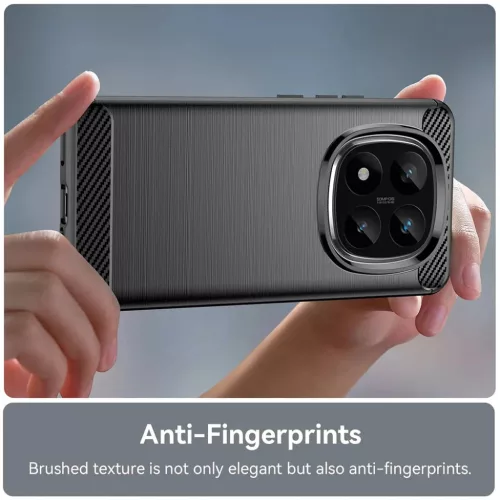  Techsuit - Szénszálas Szilikon - Xiaomi Poco F7 Ultra - Fekete tok-5949419276246 9 kép
