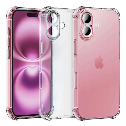  Techsuit - Ütésálló Átlátszó Szilikon - iPhone 16 - Átlátsz�-5949419277106 7 kép