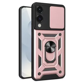    Samsung Galaxy S25 Edge rózsaarany Techsuit CamShield sorozat tok