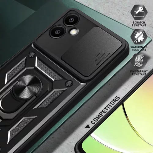 Techsuit - CamShield Sorozat - Samsung Galaxy S25 Edge - Kék tok-5949419277304 4 kép