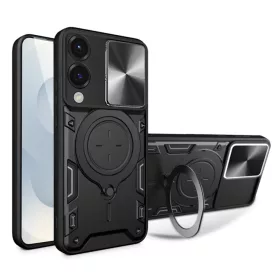  Samsung Galaxy S25 Edge Fekete Techsuit CamGuard Pro tok