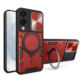  Samsung Galaxy S25 Edge Piros Techsuit CamGuard Pro tok