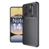  Xiaomi Redmi Note 14 5G fekete Techsuit szénszálas tok