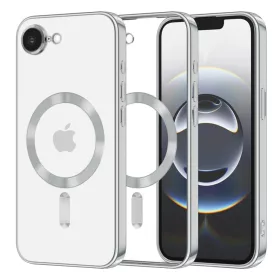    Techsuit - Luxus Kristály MagSafe - iPhone 16e/17e - Ezüst tok