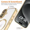  Techsuit - Luxus Kristály MagSafe - iPhone 16e - Ezüst tok-5949419277403 2 kép