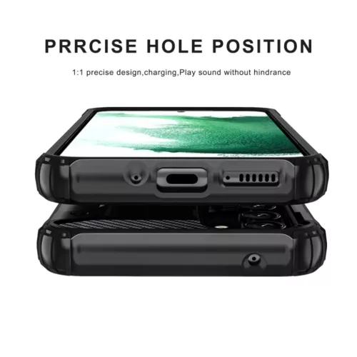 Techsuit - Hibrid Páncél - Samsung Galaxy S25 Edge - Fekete tok-5949419277625 2 kép