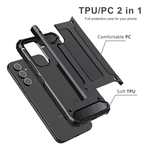 Techsuit - Hibrid Páncél - Samsung Galaxy S25 Edge - Fekete tok-5949419277625 4 kép