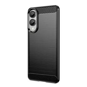 Techsuit - Karbonszilikon - Samsung Galaxy S25 Edge - Fekete tok-5949419277601 2 kép