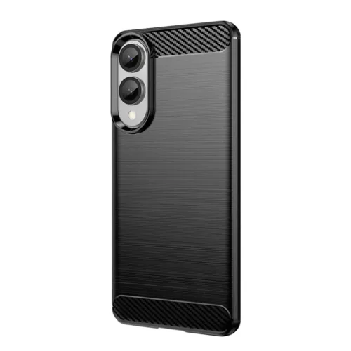 Techsuit - Karbonszilikon - Samsung Galaxy S25 Edge - Fekete tok-5949419277601 2 kép