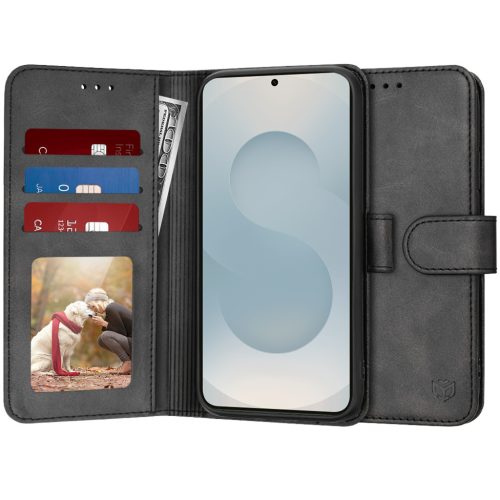  Techsuit - Naplófüzet - Samsung Galaxy S25 Edge - Fekete tok-5949419277540 4 kép