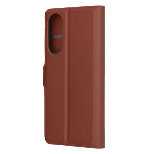 Techsuit - Bőr Tok - Samsung Galaxy S25 Edge - Barna tok-5949419277526 5 kép