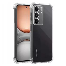    Techsuit - Ütésálló Átlátszó Szilikon - Realme C75 - Átlátszó tok