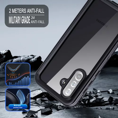 ShellBox - Vízálló IP68 Tok - Samsung Galaxy A36 5G - Fekete tok-5949419277755 5 kép