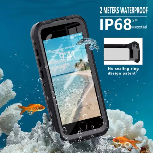 iPhone 16e - ShellBox - Vízálló IP68 tok - Fekete-5949419277731 3 kép