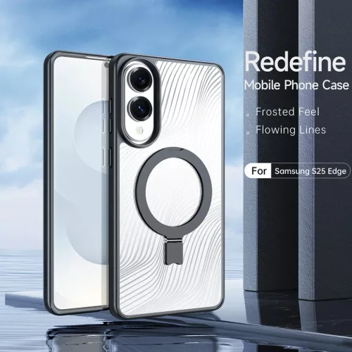  Samsung Galaxy S25 Edge Fekete Dux Ducis Aimo MagSafe Mágneses Tart�-6971824157826 3 kép
