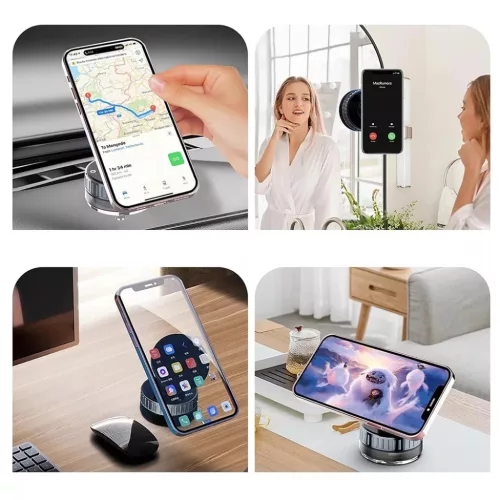  Techsuit - Autós tartó vezeték nélküli töltéssel (HOLD253) - M-5949419277786 5 kép
