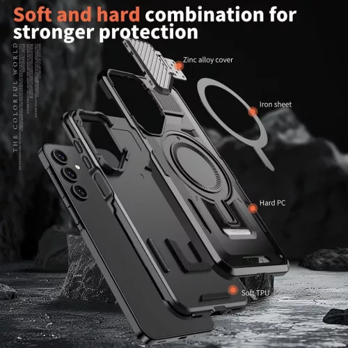  Techsuit - CamVault MagSafe - Samsung Galaxy A05s - Fekete tok-5949419277915 3 kép