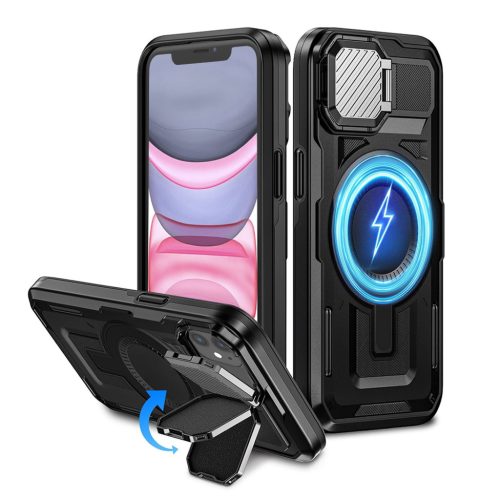 Techsuit - CamVault MagSafe - iPhone 11 / iPhone XR - Fekete tok-5949419277892 1 kép