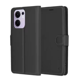    Techsuit - Bőr Folio - Oppo Reno13 F 4G / Reno13 F 5G / Reno13 FS 5G - Fekete tok