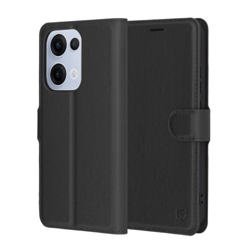  Techsuit - Bőrtok - Oppo Reno13 - Fekete tok-5949419278370 1 kép
