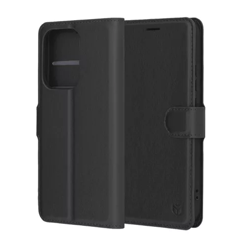  Techsuit - Bőrtok - Oppo Reno13 - Fekete tok-5949419278370 6 kép