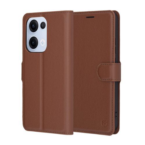  Techsuit - Bőr Folio - Oppo Reno13 - Barna tok-5949419278363 1 kép