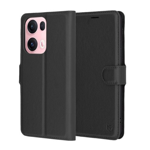  Techsuit - Bőr Tok - Oppo Reno13 Pro - Fekete tok-5949419278356 7 kép