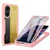  Techsuit - ColorVerse 360 sorozat + Képernyővédő - Xiaomi Poco X7 Pro - Rózsaszín tok