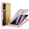  Techsuit - ColorVerse 360 sorozat + Képernyővédő - Xiaomi Poco X7 Pro - Rózsaszín tok