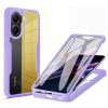  Techsuit - ColorVerse 360 sorozat + Képernyővédő - Xiaomi Poco X7 Pro - Lila tok