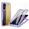  Techsuit - ColorVerse 360 sorozat + Képernyővédő - Xiaomi Poco X7 Pro - Lila tok