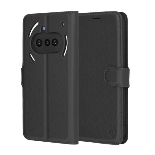  Techsuit - Bőr Tok - Nothing Phone (3a) - Fekete tok