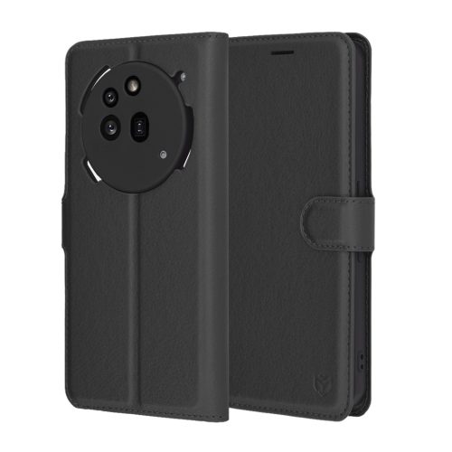  Techsuit - Bőr Tok - Nothing Phone (3a) Pro - Fekete tok-5949419280625 2 kép