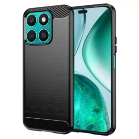  Techsuit - Karbon Szilikon - Honor X8c - Fekete tok
