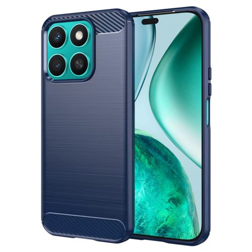  Technikai ruha - Szén szilikon - Honor X8c - Kék tok-5949419280106 7 kép
