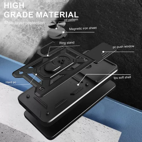  Techsuit - CamShield Sorozat - Honor X8c - Zöld tok-5949419280045 5 kép