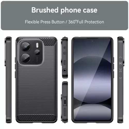  Techsuit - Szénszilikon - Xiaomi Redmi Note 14 4G (164,84 x 78,15 x -5949419279759 4 kép