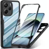 Techsuit - ColorVerse 360 sorozat + Képernyővédő - Xiaomi Redmi Note 14 4G (164,84 x 78,15 x 8,16mm) - Fekete tok