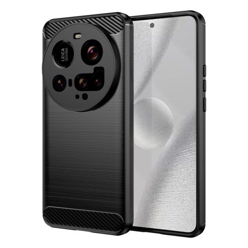  Techsuit - Karbon Szilikon - Xiaomi 15 Ultra - Fekete tok-5949419279391 7 kép