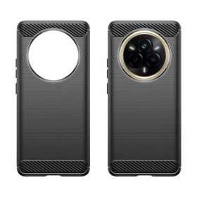  Techsuit - Karbon Szilikon - Realme 14 Pro - Fekete tok-5949419279131 2 kép