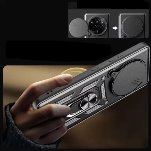 Techsuit - CamShield sorozat - Realme 14 Pro - Fekete tok-5949419279070 5 kép