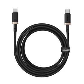   Baseus - Dura Series adatkábel (P10377803U01-02) - MacBookhoz, Type-C, gyorstöltés, PD 100W, 480 Mbps, 2m - Arany/Fekete
