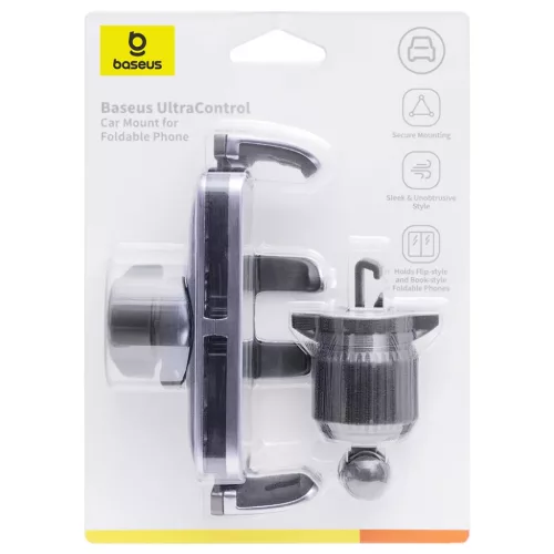 Baseus - Autós tartó (C40483401813-00) - Telefonhoz/Tablethez, bőr -6932172684990 10 kép