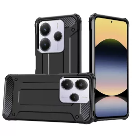   Techsuit - Hibrid páncél - Xiaomi Redmi Note 14 5G - Fekete tok