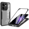  Techsuit - ColorVerse 360 Sorozat + Képernyővédő - Oppo Reno13 F 4G / Reno13 F 5G / Reno13 FS 5G - Fekete tok
