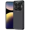  Techsuit - Szénszálas - Xiaomi Redmi Note 14 Pro 4G / Poco F7 - Fekete tok