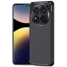    Techsuit - Szénszálas - Xiaomi Redmi Note 14 Pro 4G / Poco F7 - Fekete tok