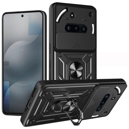  Techsuit - CamShield sorozat - Nothing Phone (3a) - Fekete tok-5949419282469 5 kép